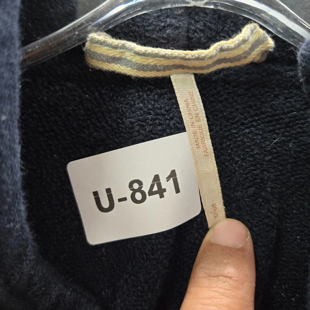 Free People Women Jacket Small Layer‎ Denim Hooded Weave Distress Teen Wolf